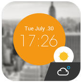 Weather Clock Cool Widget